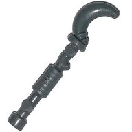 Lego žezlo s hákem na konci, tmavě modro šedá (94158e DARK BLUISH GRAY)